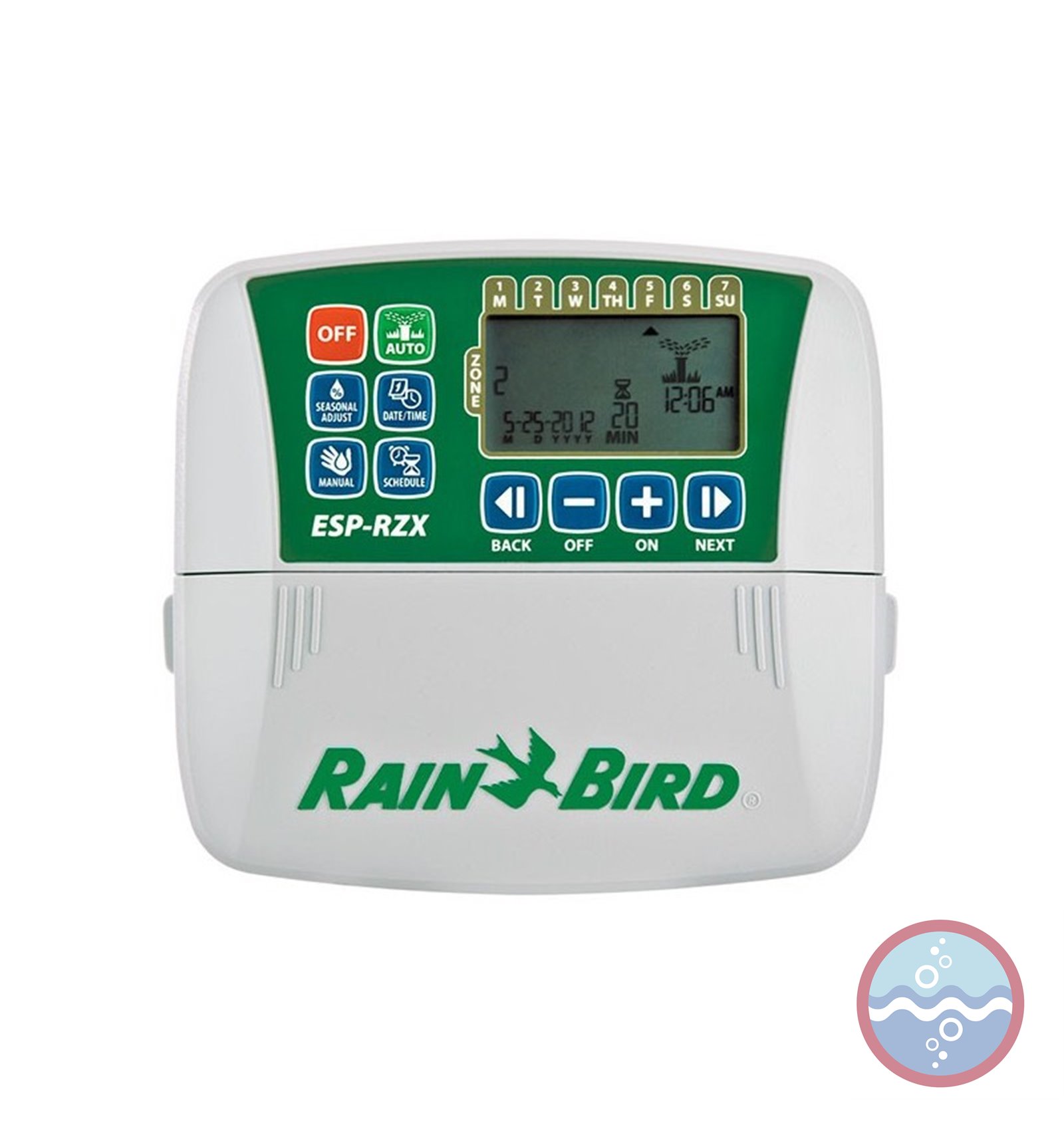Programador de riego ESP-TM2 de 12 estaciones outdoor apto Wifi RAIN BIRD