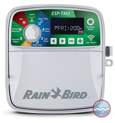 Programador de riego ESP-TM2 de 6 estaciones outdoor apto Wifi RAIN BIRD