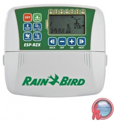 Programador de riego Rainbird RZX de 4 estaciones
